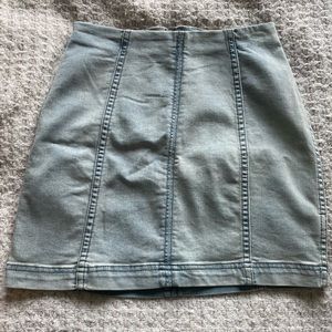 Size 0 Free People Denim Mini Skirt